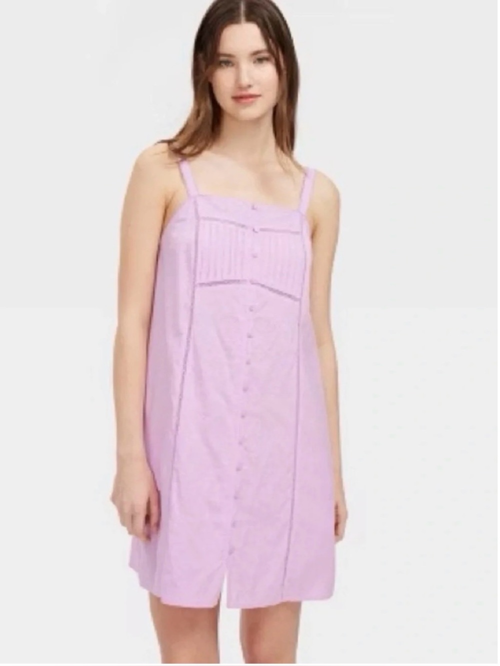 Target x Roller Rabbit Lavender Button-Front Mini Dress